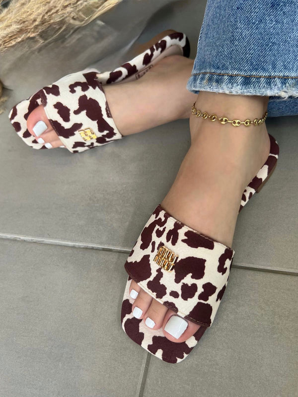 SANDALIA PLANA COW MM